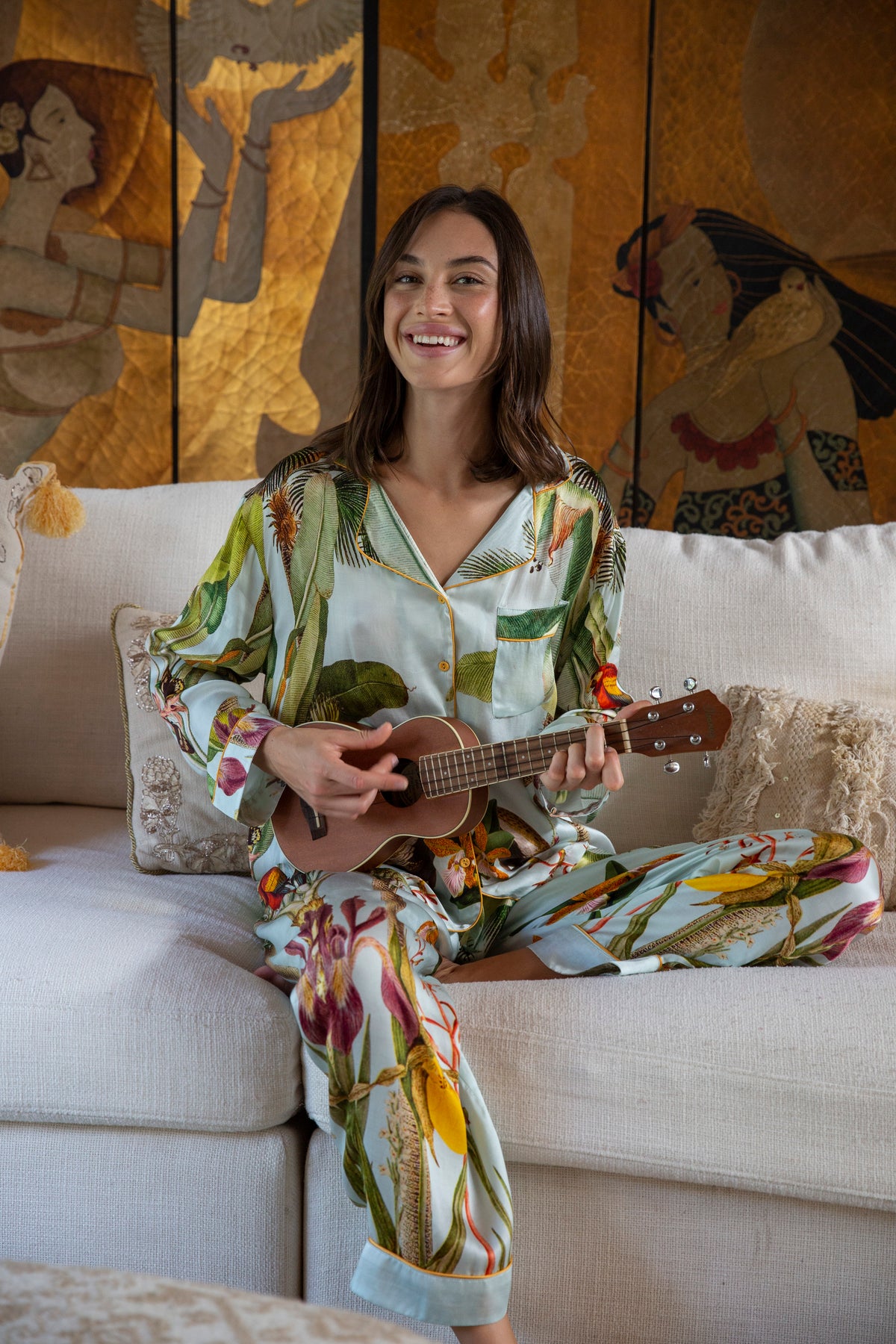 Sunflowers Pajama Set - Final Sale-Carolina K