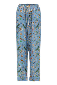 Blue Peacock Pajama Set - Final Sale-Carolina K