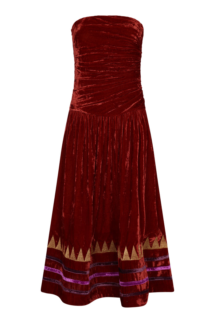 Mala Dress Velvet-Carolina K