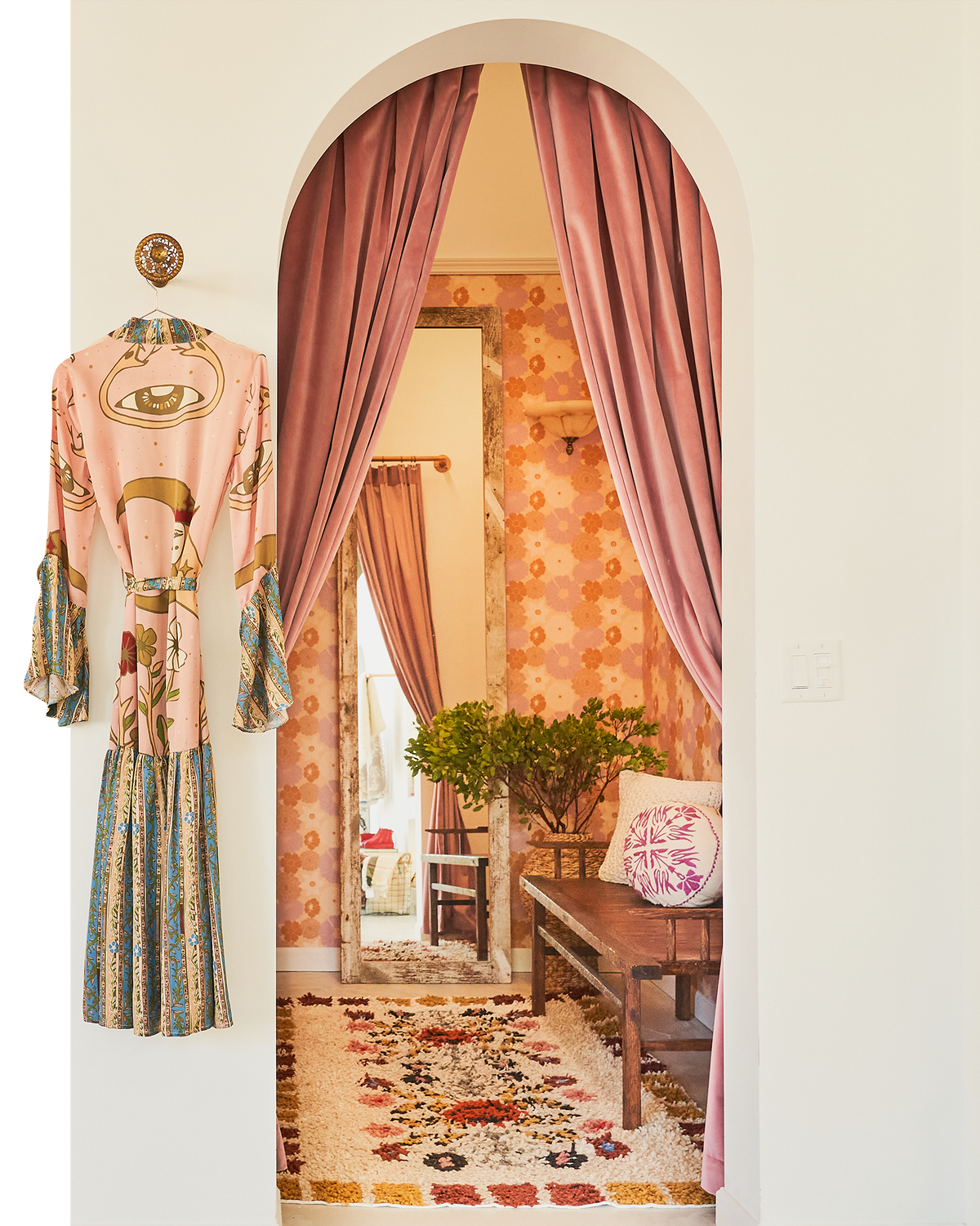 The dressing room in Carolina K store in Little River, Miami, Florida.