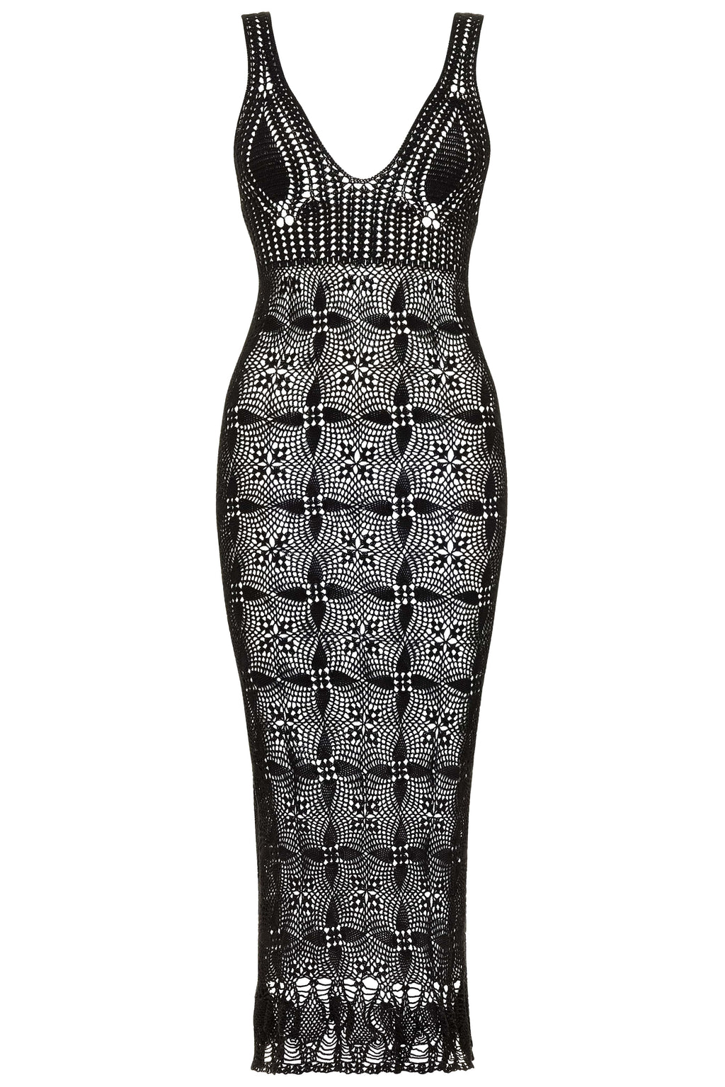 CAROLINA K Crochet Dress Black (Final Sale) CURIO FAENA MIAMI XS / Black CAROLINA K Crochet Dress Black (Final Sale) CURIO FAENA MIAMI XS / Black