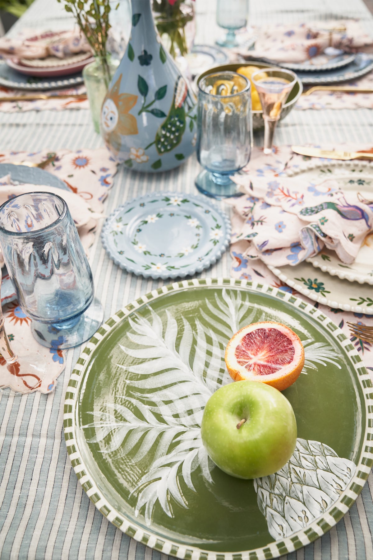 Handpainted Pineapple Dinner Plate-Carolina K