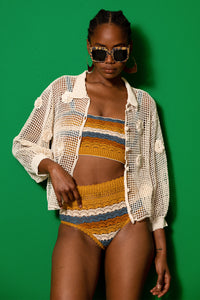 Melina Crochet Bomber - Final Sale-Carolina K