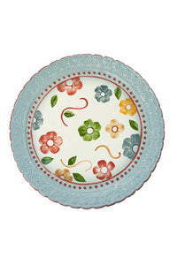 Handpainted Flower Center Plate-Carolina K