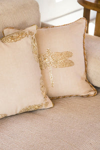 Desert Animal Embroidered Square Pillow-Carolina K