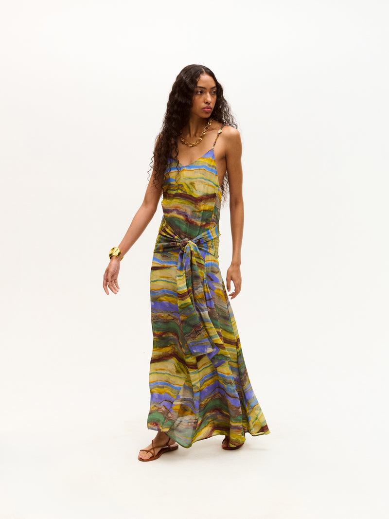 Sienna Dress Emerald Marble / XL Sienna Dress Emerald Marble / XL