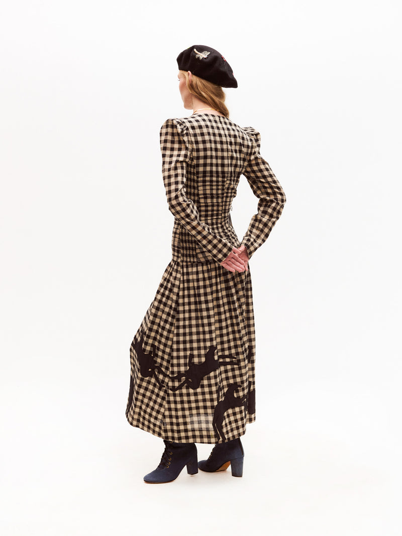Malika Dress - Final Sale Black Plaid / XL Malika Dress - Final Sale Black Plaid / XL