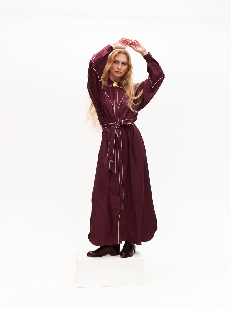 Rodeo Dress - Final Sale Burgundy / XXS Rodeo Dress - Final Sale Burgundy / XXS