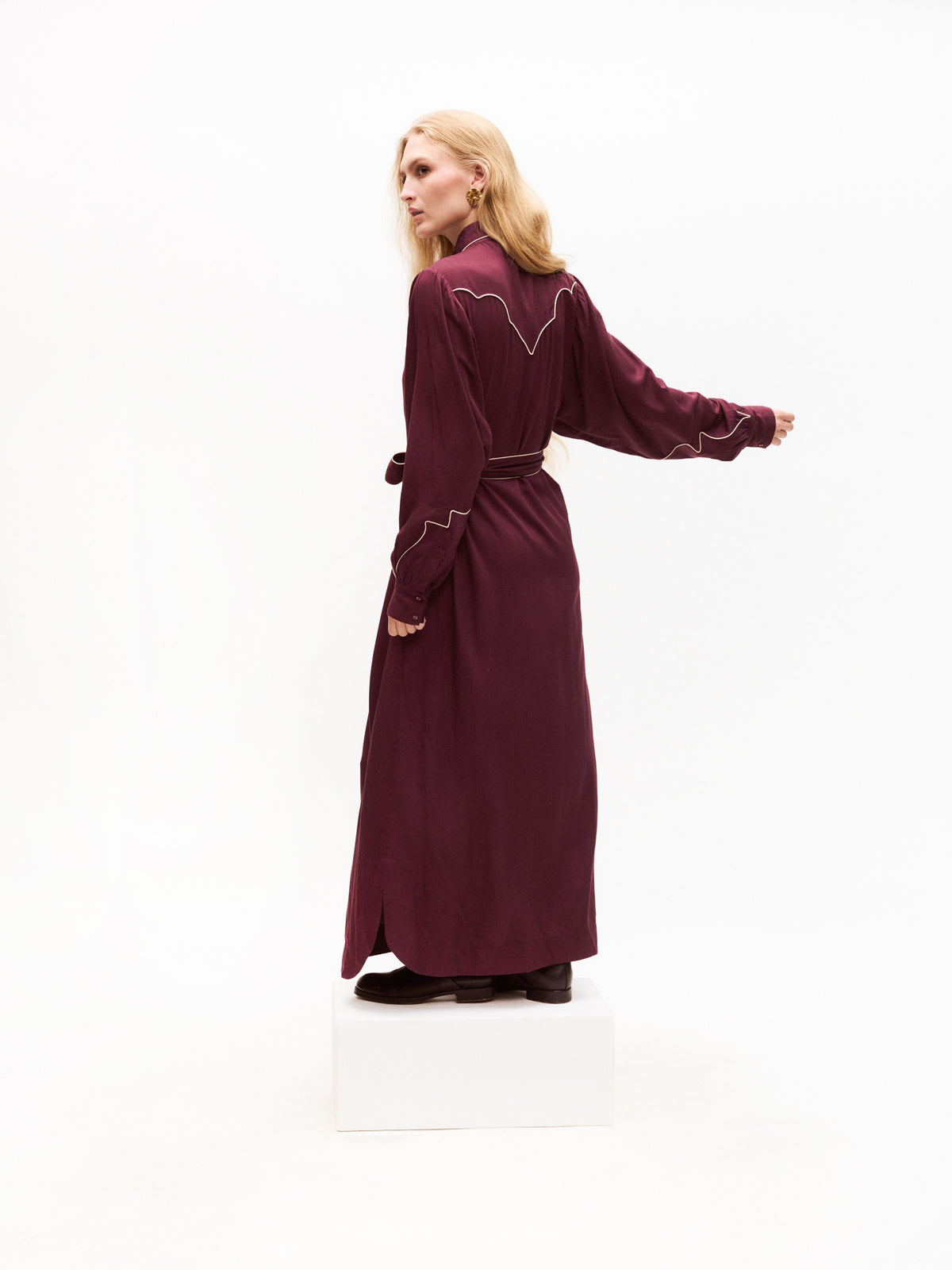 Rodeo Dress - Final Sale Burgundy / L Rodeo Dress - Final Sale Burgundy / L