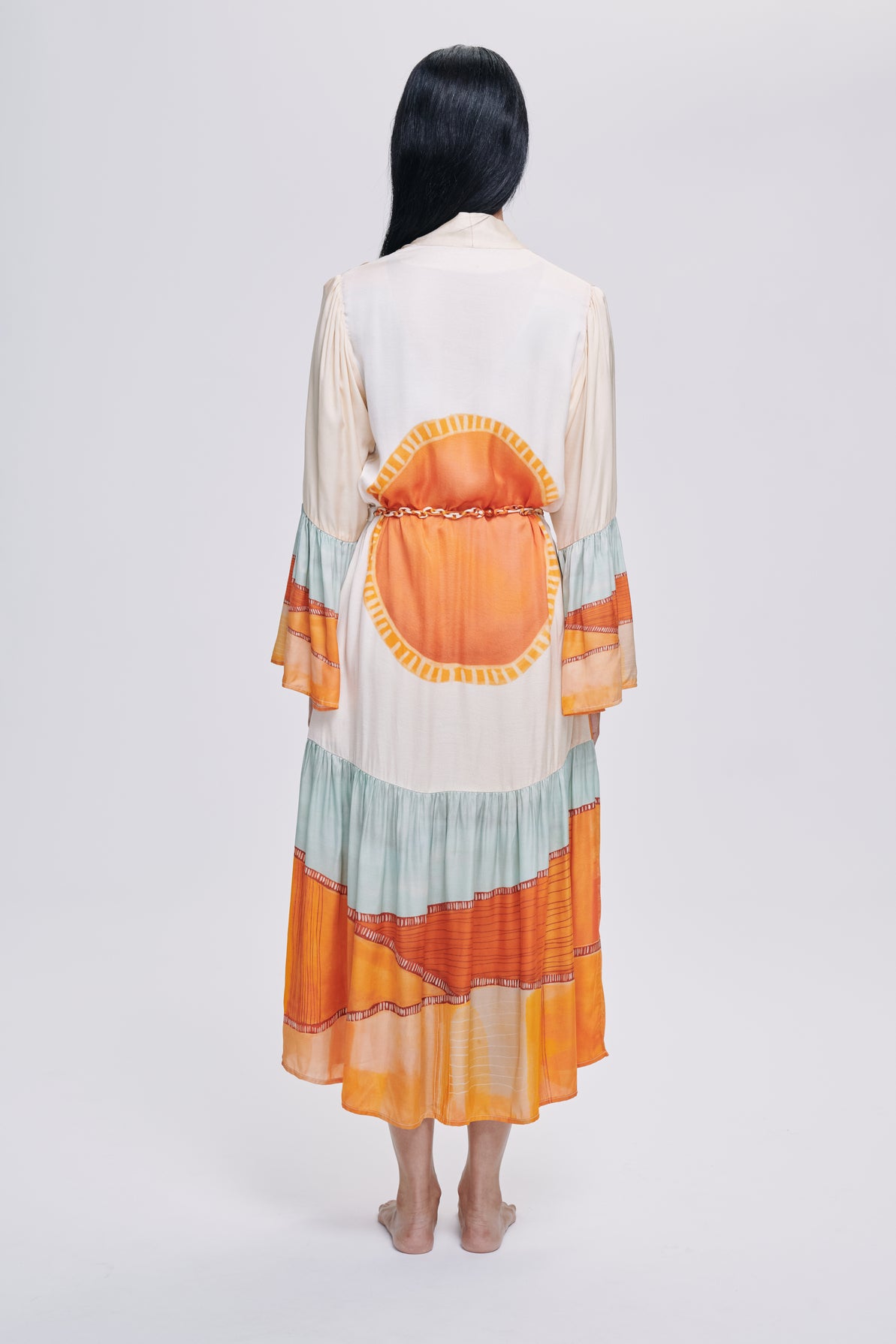 Carolina K Nico robe made of soft fabric, featuring a relaxed fit and stylish design, perfect for comfortable loungewear.