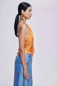 Carolina K Manu top, stylish clothing with a relaxed fit, featuring a soft fabric and contemporary design, front view.