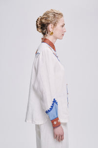 Carolina K rodeo shirt featuring a stylish Western-inspired design, with detailed stitching and vibrant fabric.