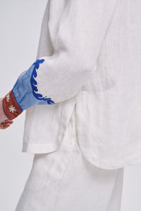 Carolina K rodeo shirt featuring colorful Western-inspired embroidery and button-up front, casual clothing for women.