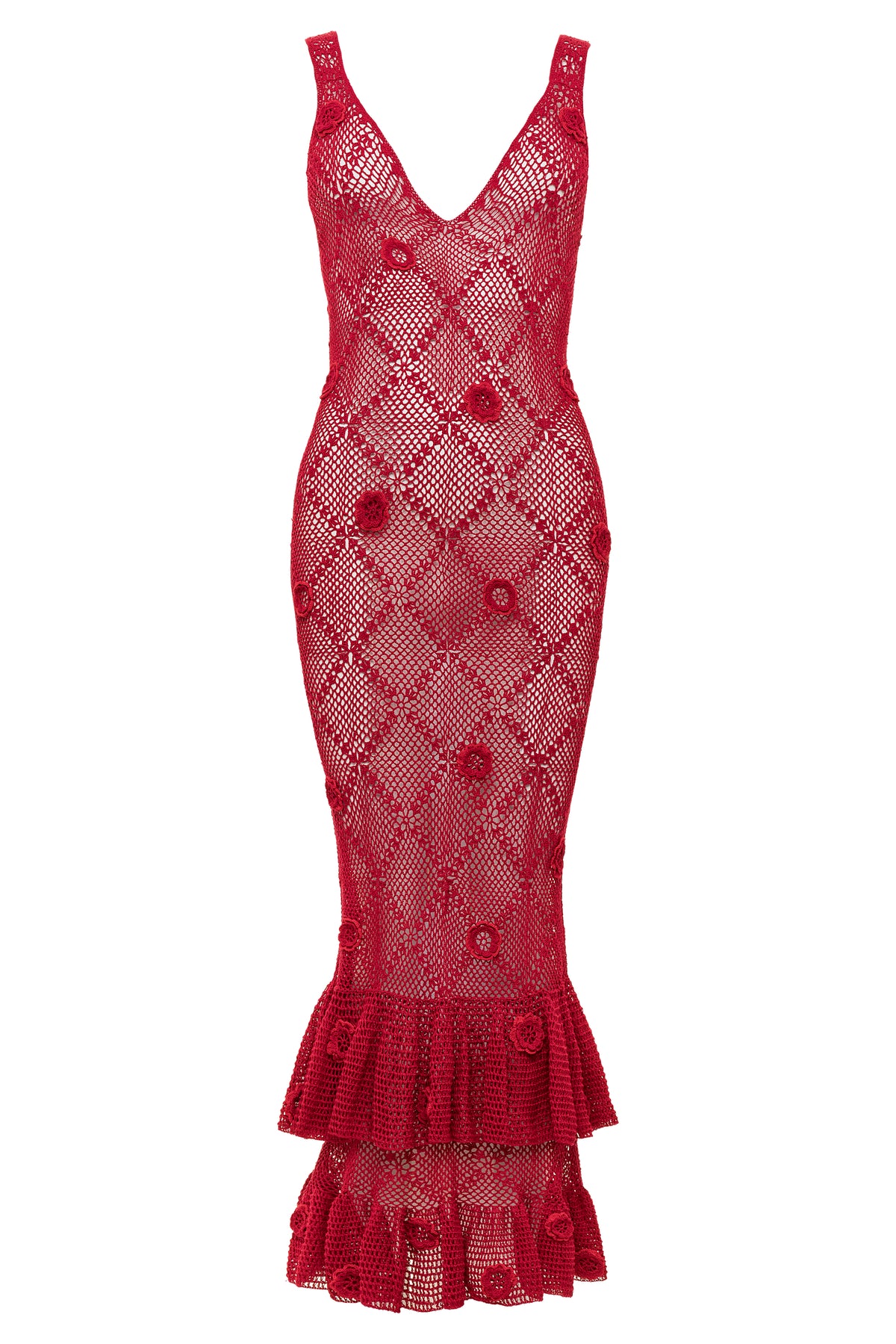 white christmas dresses Guizio Crochet Halter Mini Dress in Red white christmas dresses Guizio Crochet Halter Mini Dress in Red