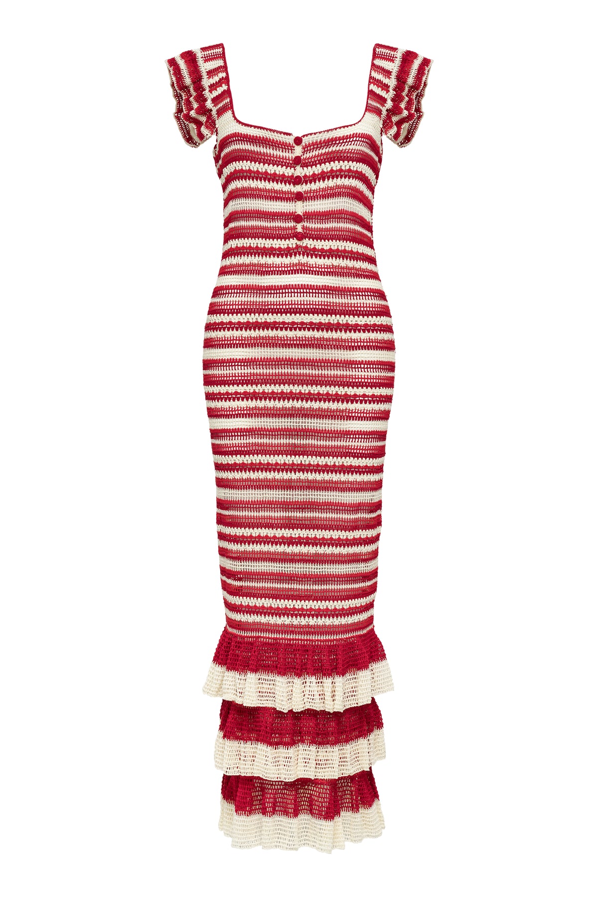 Striped Red Dress - Final Sale M / Red Striped Red Dress - Final Sale M / Red