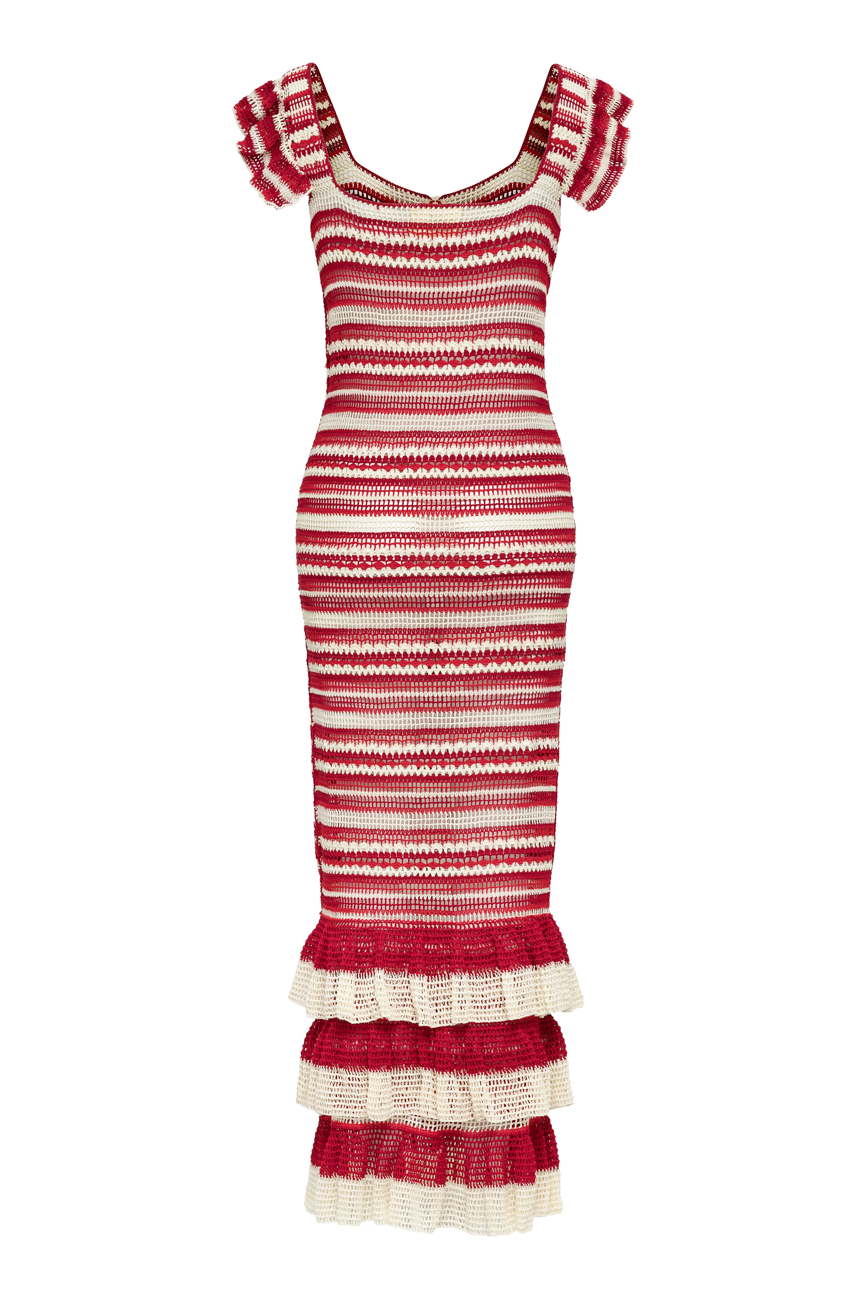 ワンピース Kerry Striped Ruffle Dress Kerry Striped Ruffle Dress