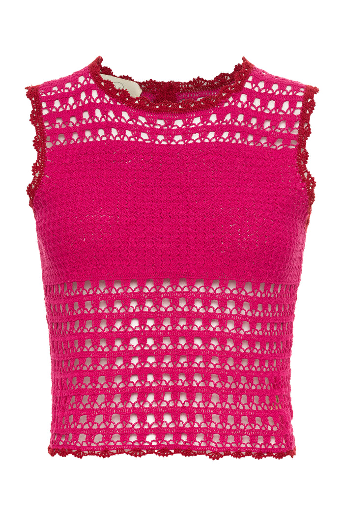 Topaz Crotchet Top-Carolina K