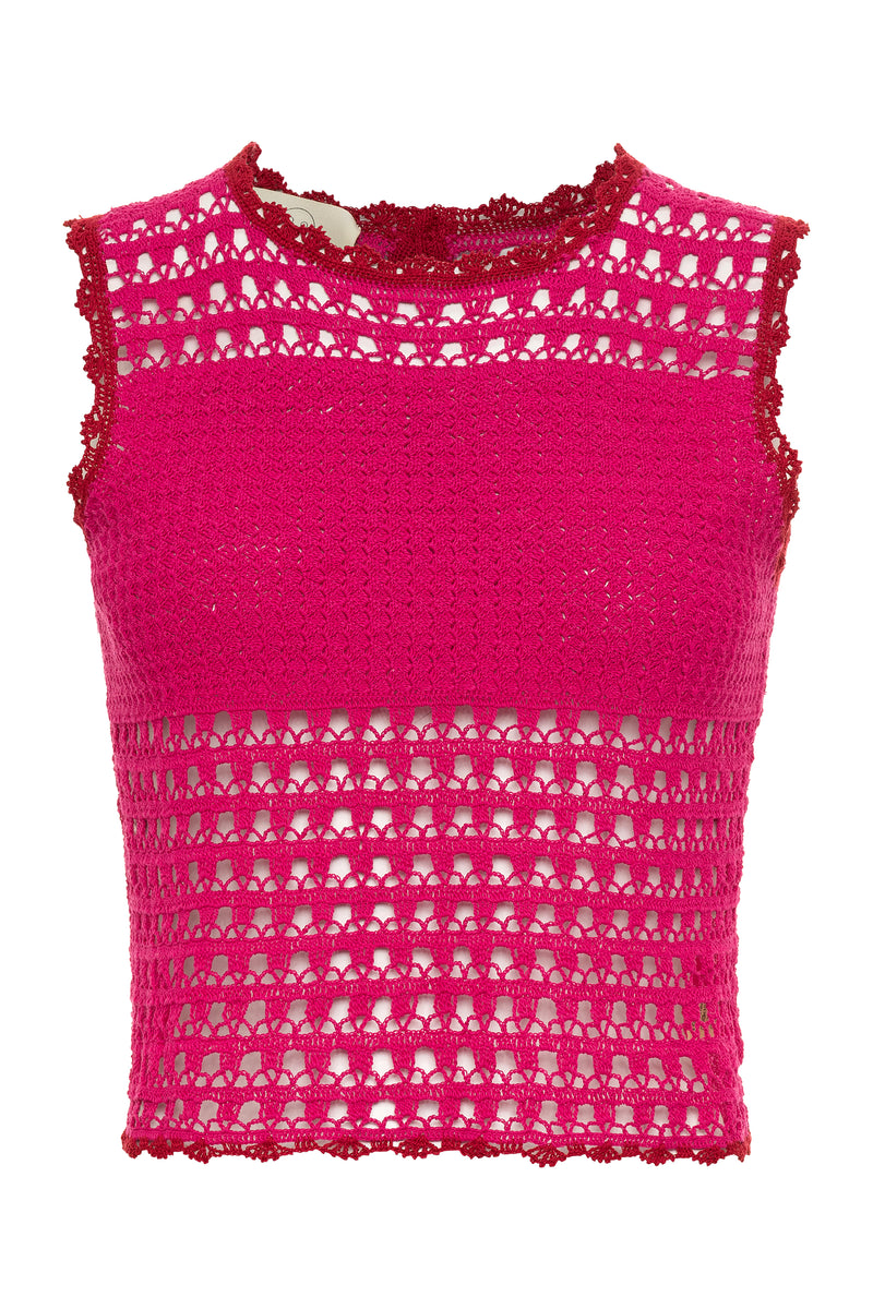 Topaz Crotchet Top-Carolina K