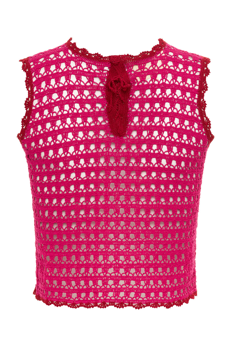 Topaz Crotchet Top-Carolina K