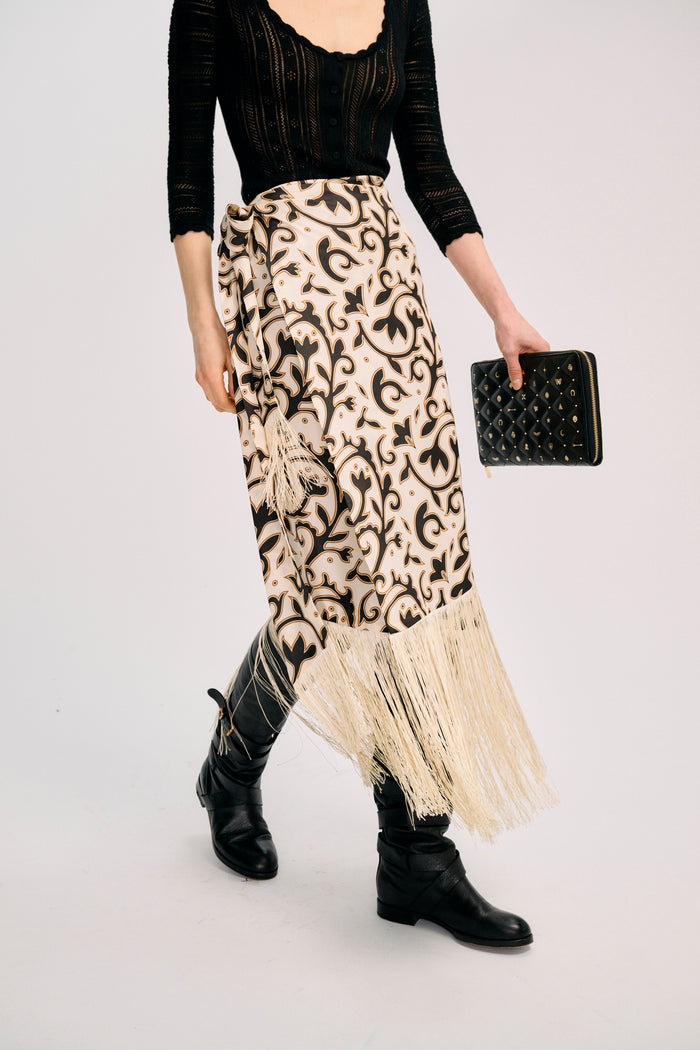 Fauna Wrap Skirt-Carolina K