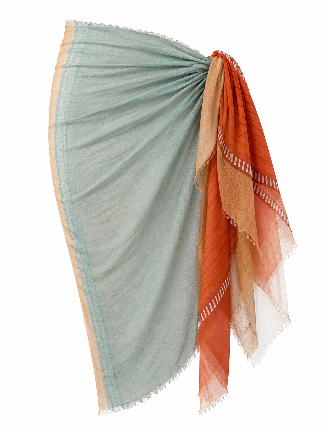 Carolina K pareo accessory with colorful woven fabric, lightweight and stylish for beach or casual wear.