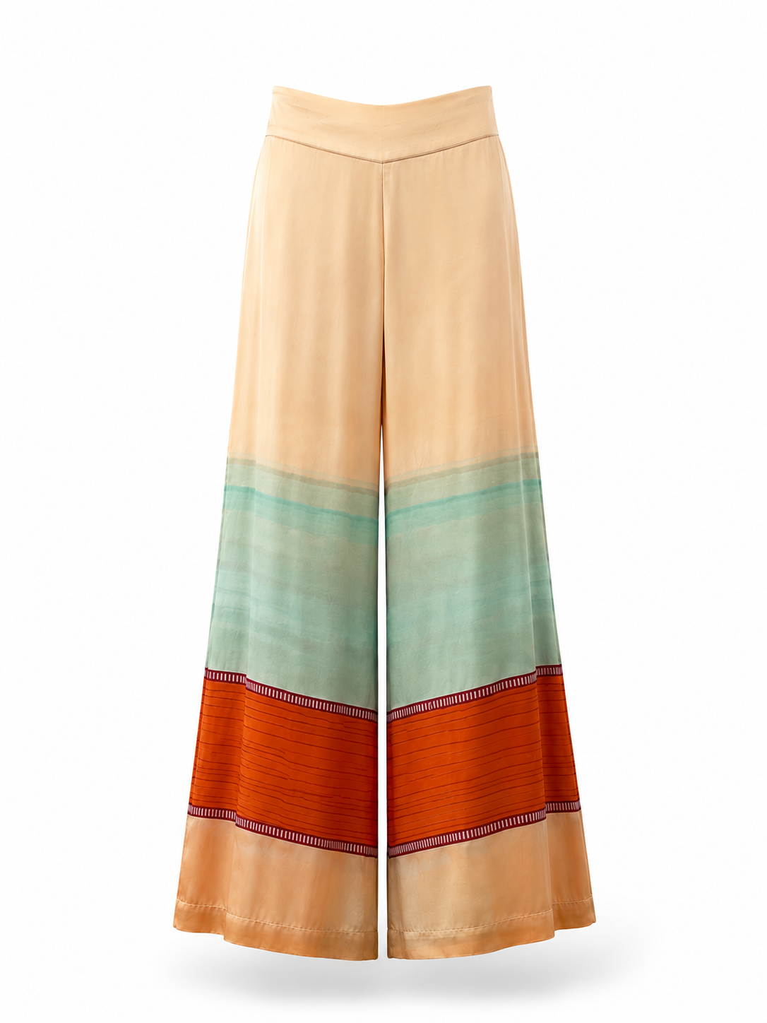 Carolina K palazzo pants in flowing fabric, featuring wide legs and stylish design, perfect for casual or dressy looks.