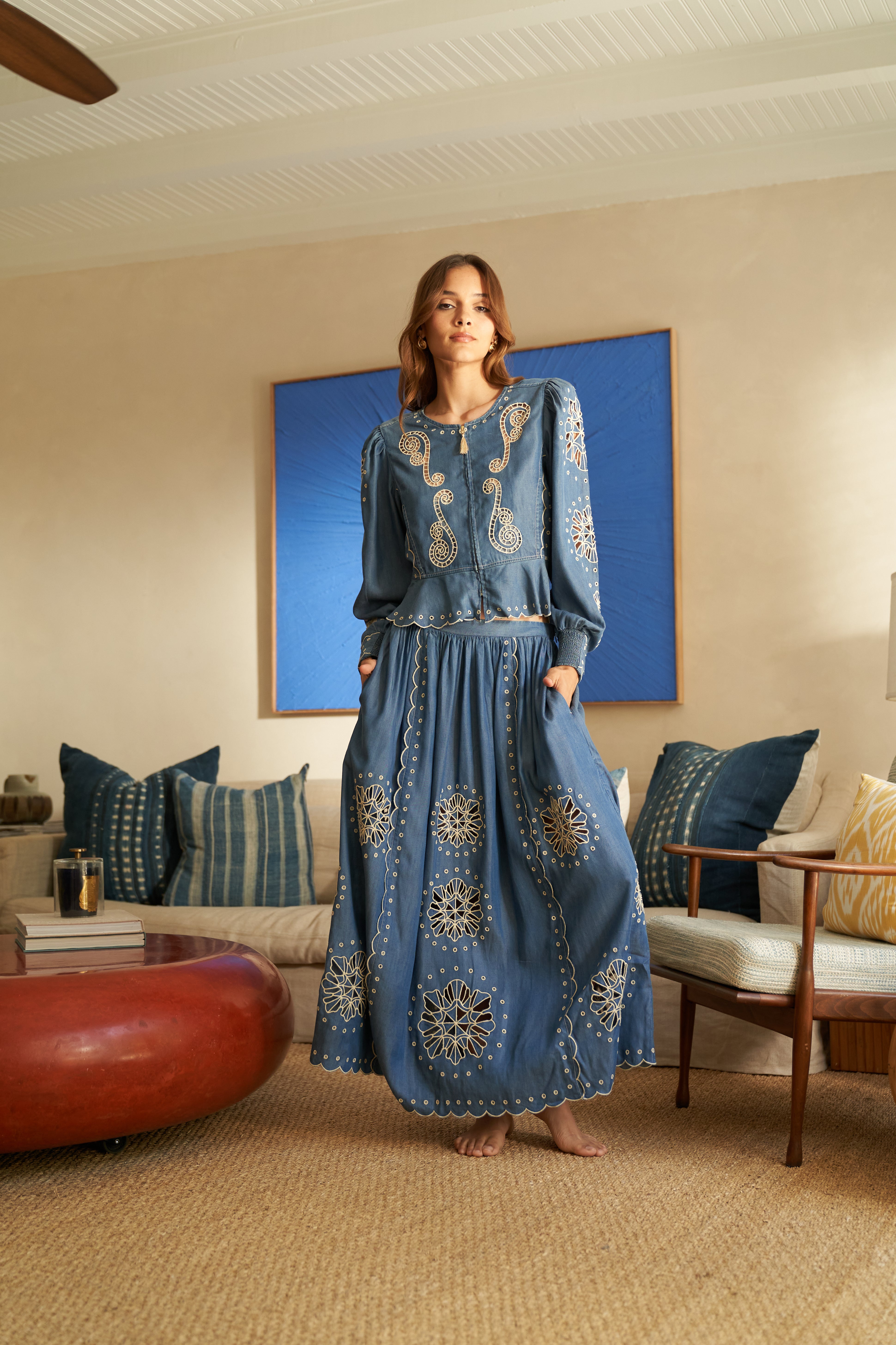 スカート carol shoppe LACE TRIM SHIRT SKIRT carol shoppe LACE TRIM SHIRT SKIRT レディース