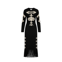 Black Elizabeth Dress by Carolina K featuring a fitted silhouette and elegant design, perfect for stylish occasions.