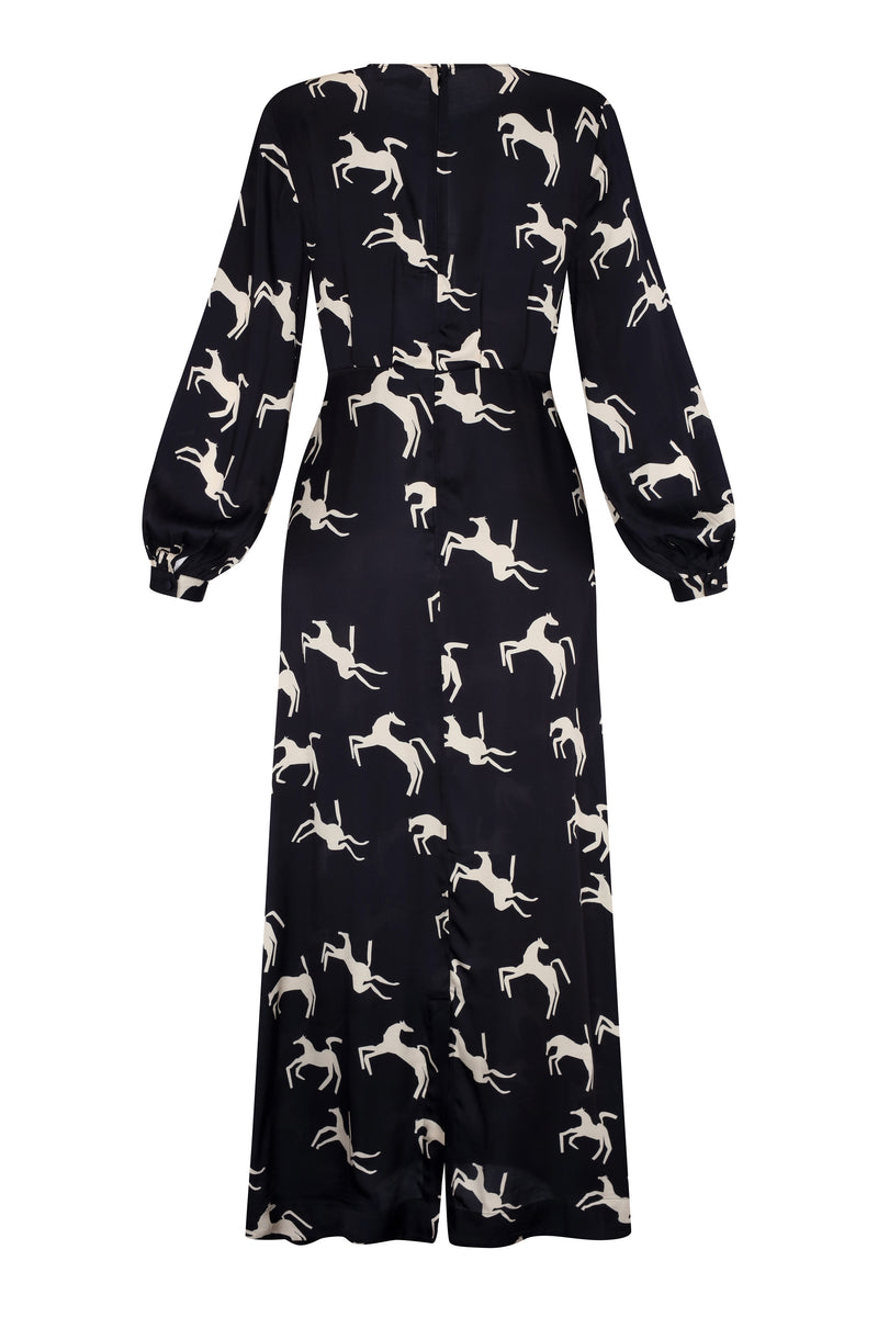 Carolina K Tango Dress | Print/Black | Size XXS