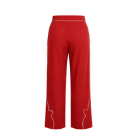 Carolina K Lou Pants, stylish women's tailored pants in neutral fabric, displayed on a hanger against a plain background.