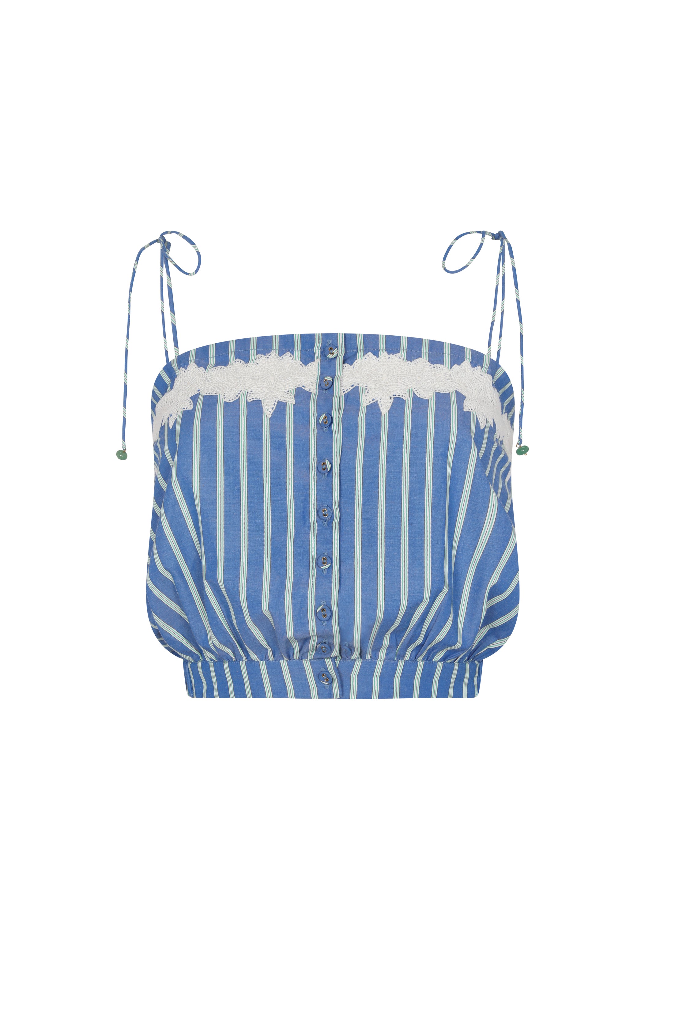 トップス Paula lacey chiffon tops blue Paula Top – Carolina K