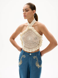 Elsie Crochet Top-Carolina K