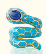 ZA ANAKONDA TURQUOISE & BLUE RING-Carolina K