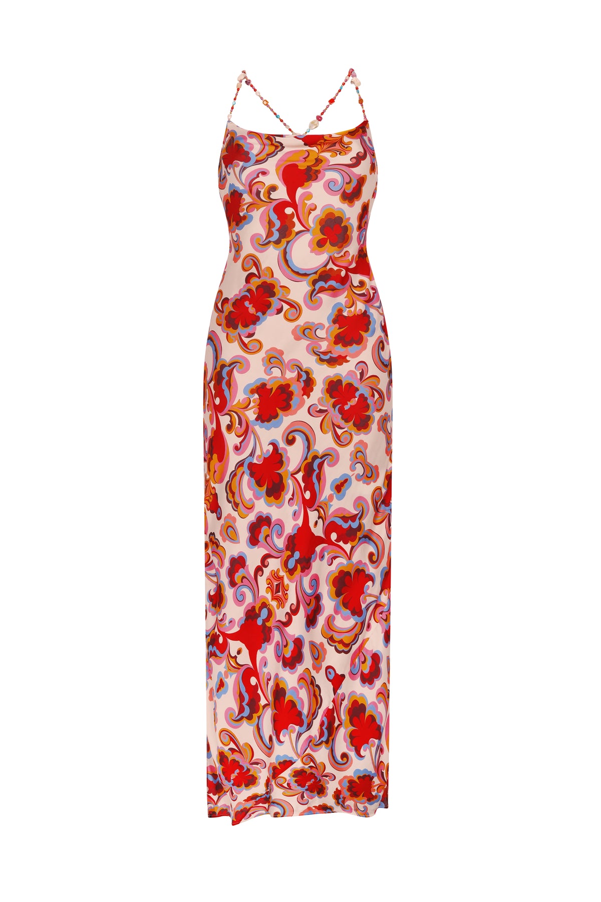 paisley slip dress Lane Maxi The prettiest lace trim shapes this irresistible fluid woven slip dress into our newest style romance The Sara Paisley Printed Satin