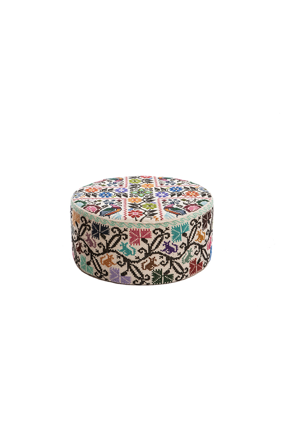 Small Embroidered Ottoman