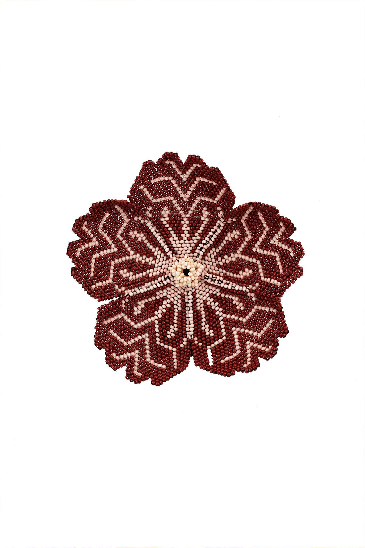 Beaded Flower Napkin Ring - Set of 4 - Carolina K