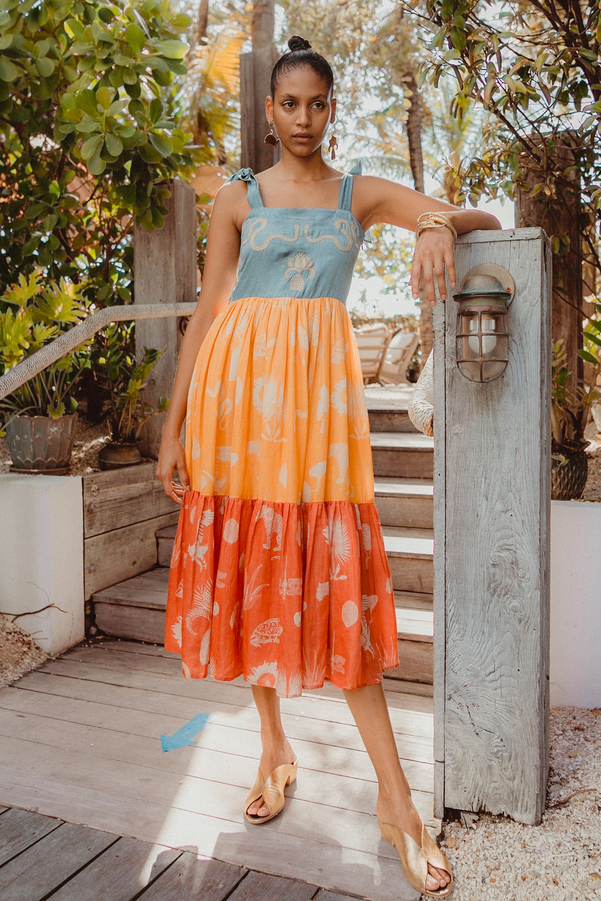 Carolina K Kuna Dress Desert Animals Multi