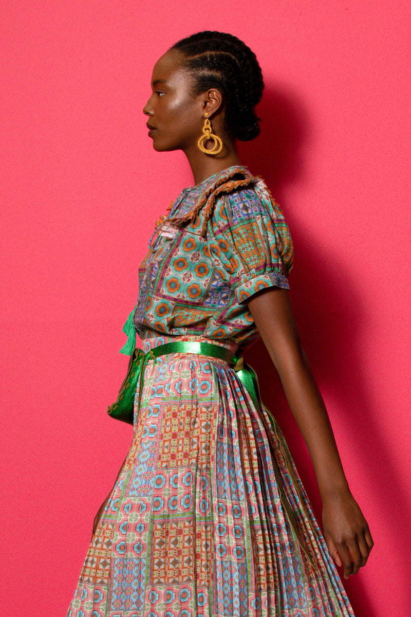 Bella Blouse Short Sleeve - Final Sale-Carolina K