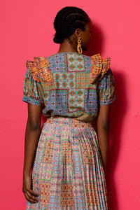 Bella Blouse Short Sleeve - Final Sale-Carolina K