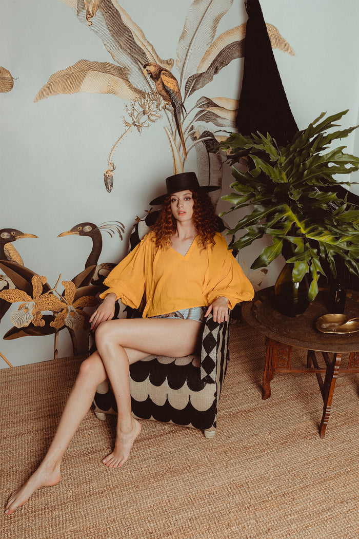 Carolina K Fiore Blouse Yellow