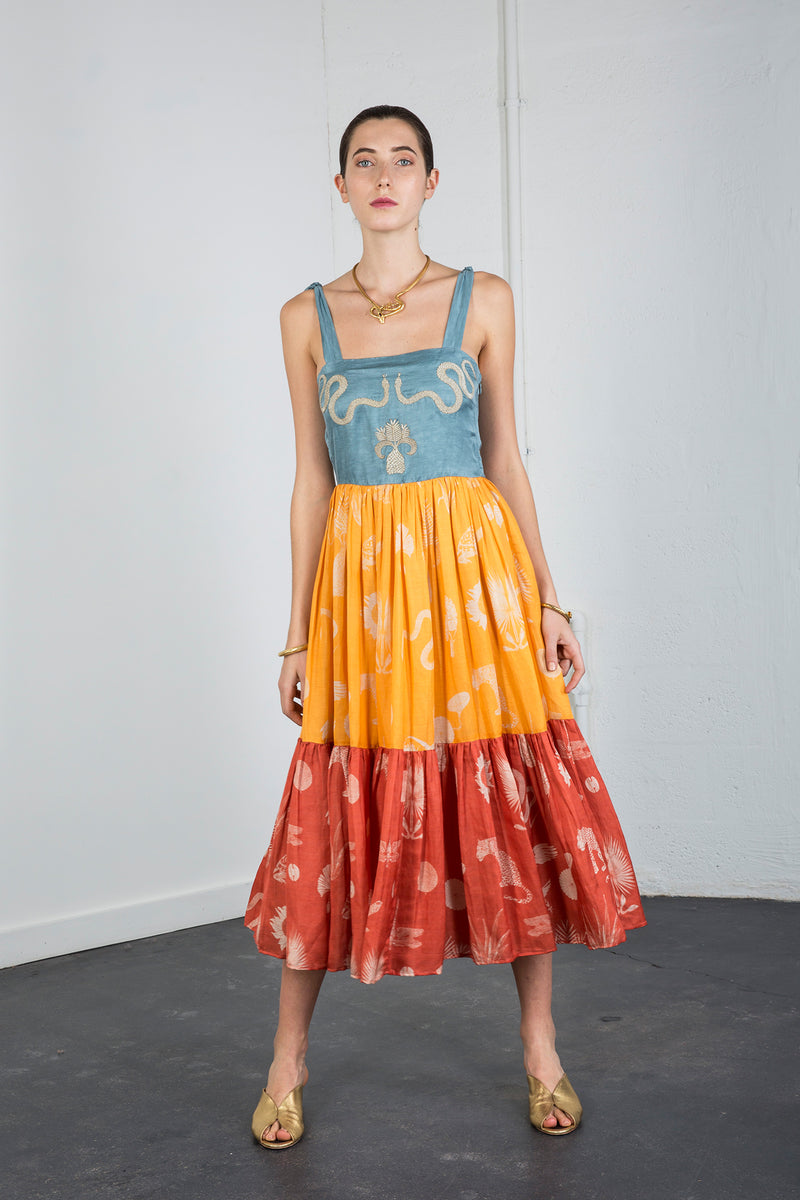 Carolina K Kuna Dress Desert Animals Multi