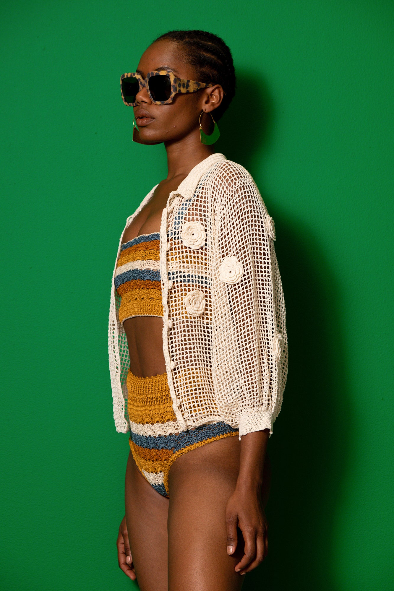 Carolina K Melina Crochet Bomber
