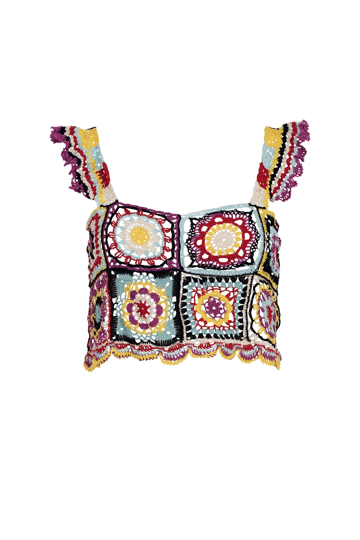 Carolina K Tile Crochet Top in Terracotta Tile