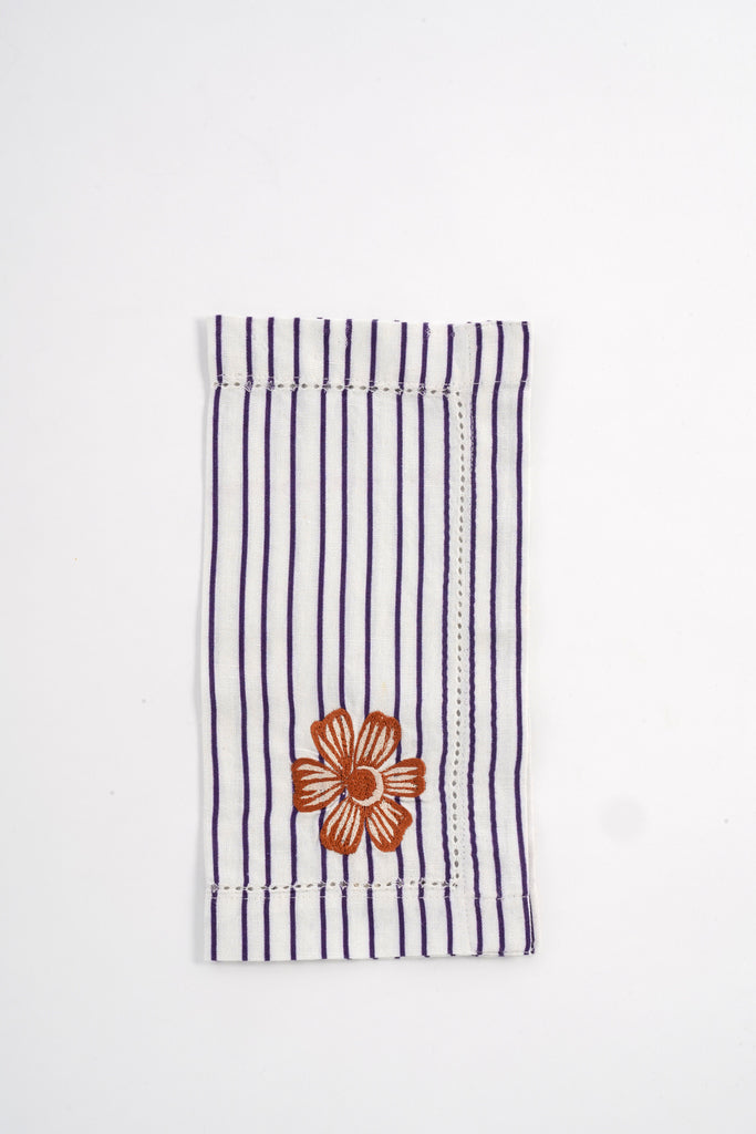 Etched Flower Yellow Napkin-Carolina K