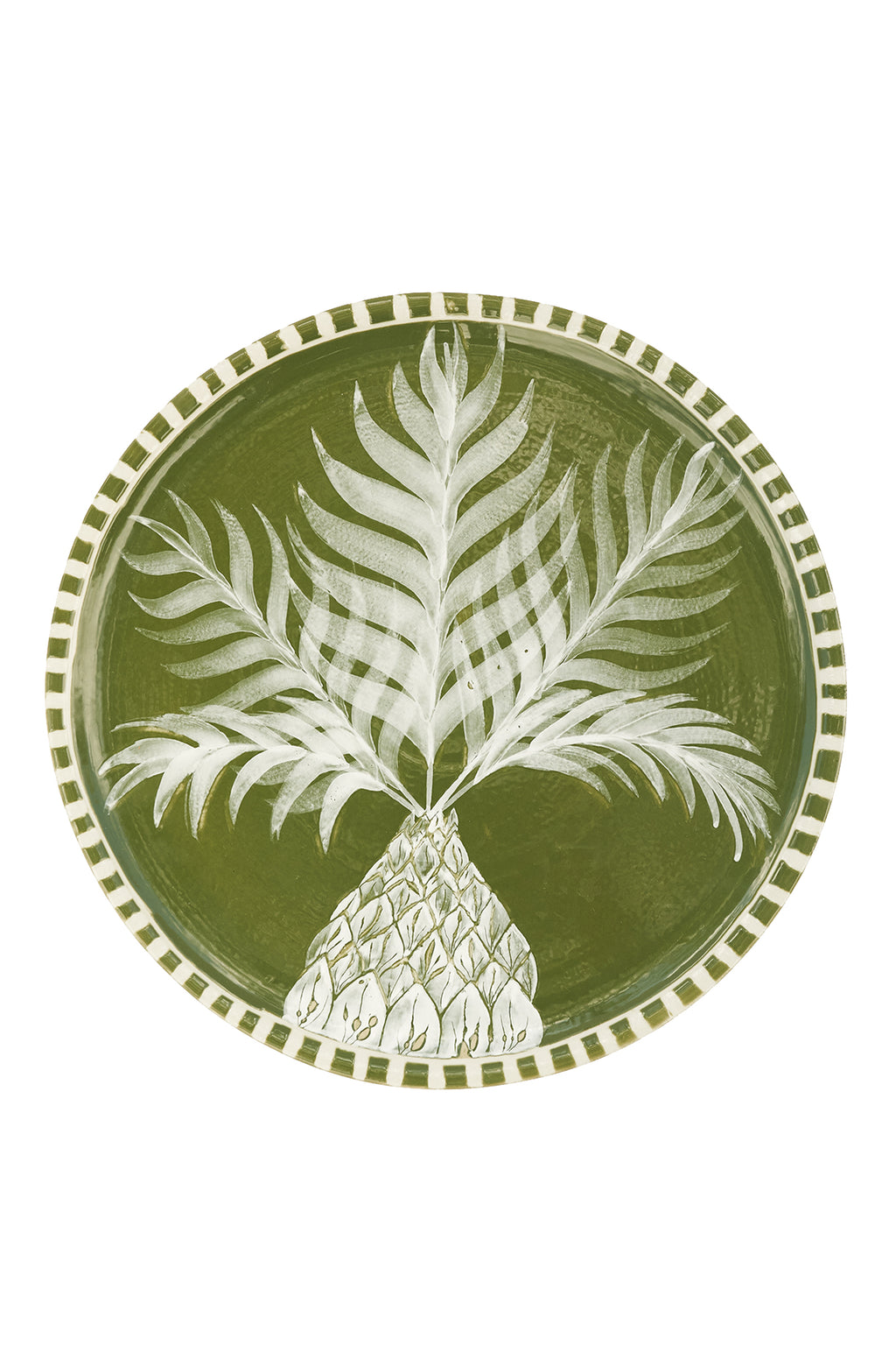 Handpainted Pineapple Dinner Plate